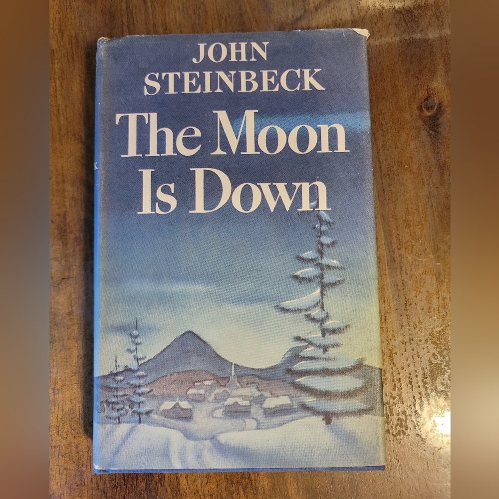 1ST ED Second State VTG HCDJ THE MOON IS DOWN - John Steinbeck - 1942